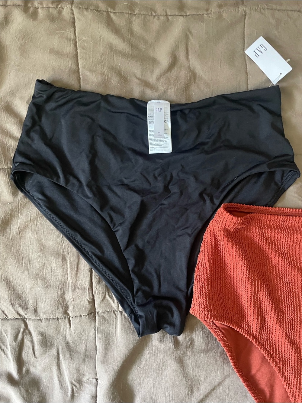 GAP and Old Navy High-Waist Swim Bottoms